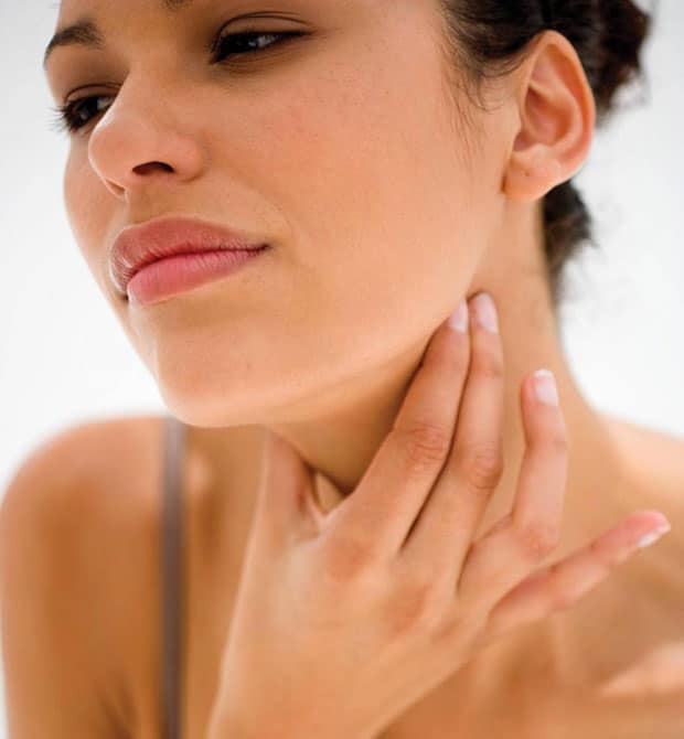 как лечить горло беременной