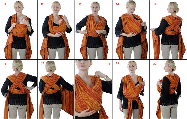 как завязать слинг шарф